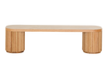 Oak Fluted Bench