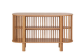 Oak Two Tiered Fluted Shelf