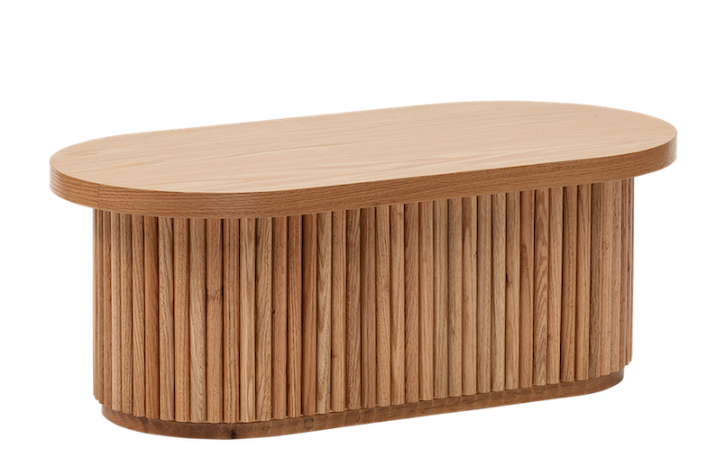 Oak Fluted Coffee Table