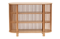 Oak Three Tiered Fluted Shelf