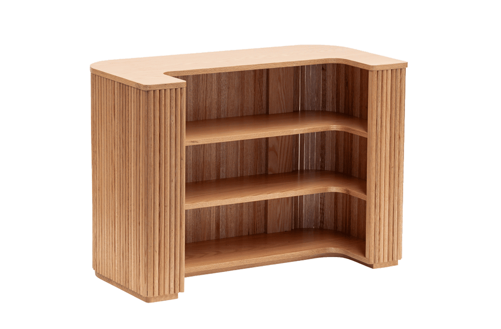 Oak Fluted Market Stand