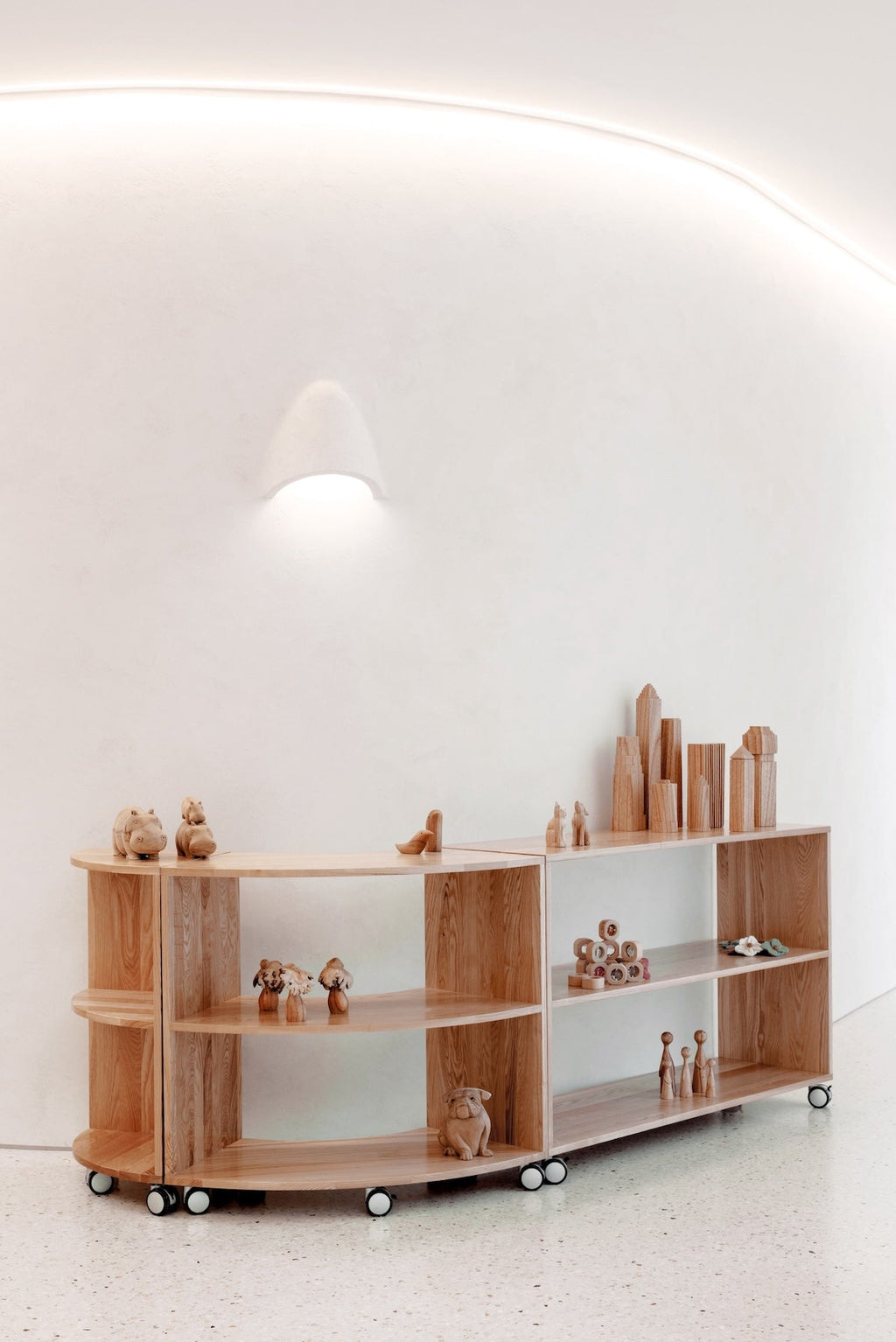 Ash Flexispace Open Back 2 Shelf