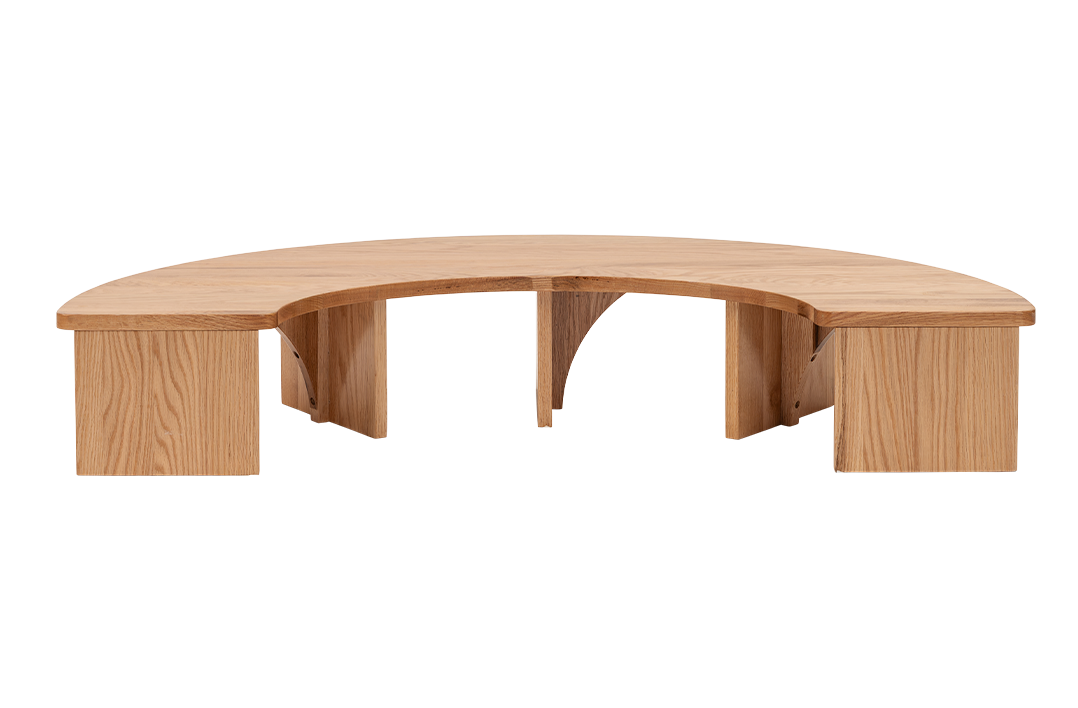 Ash Half Circle Baby Table