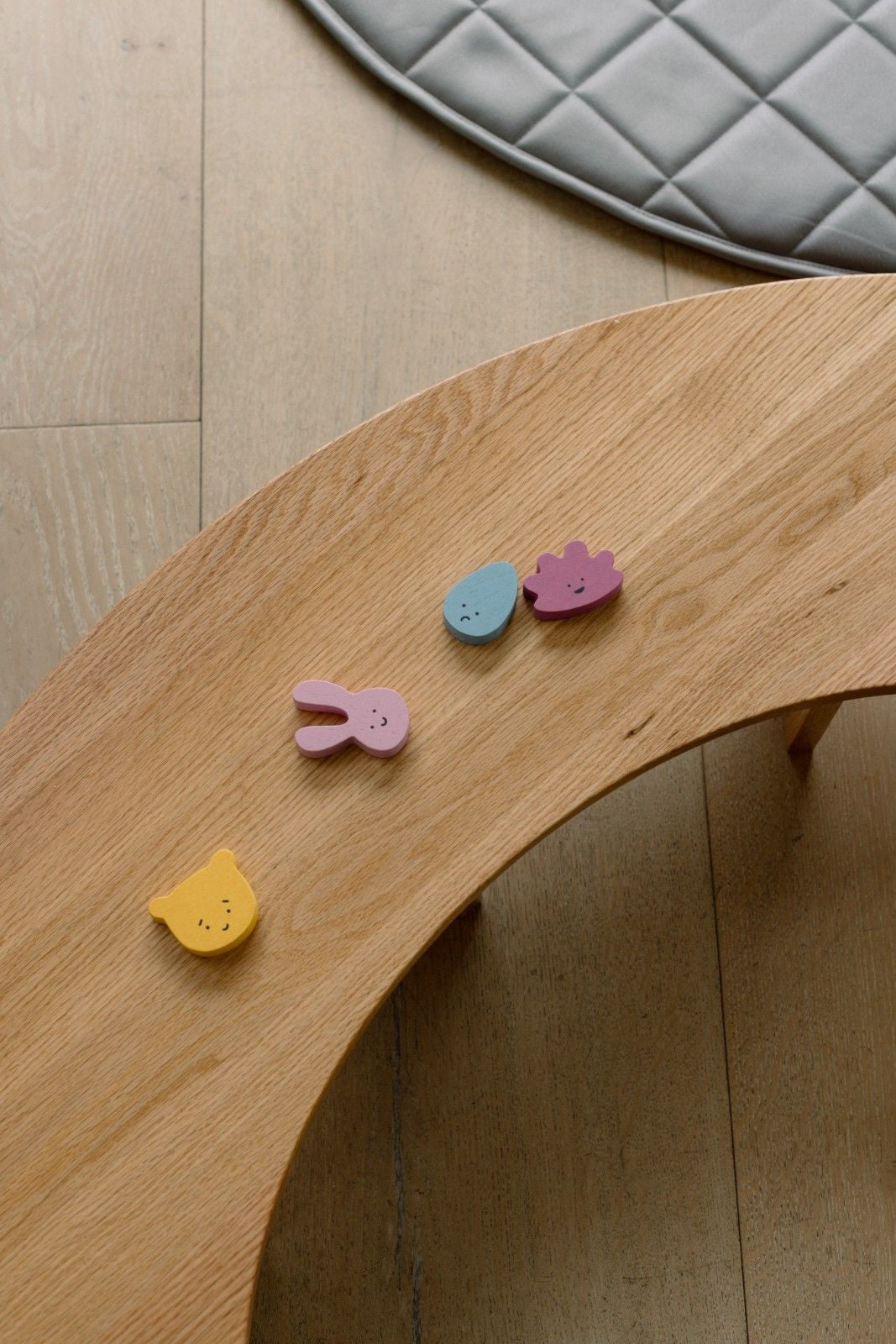 Ash Half Circle Baby Table