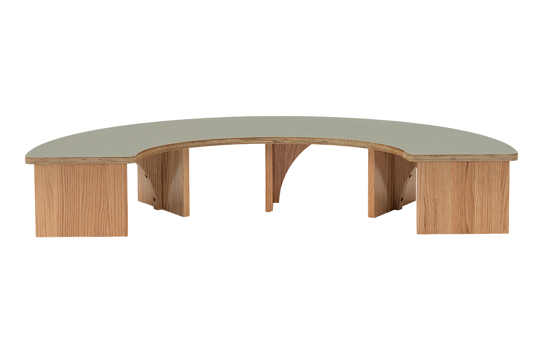 Half Circle Baby Table Sage