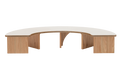 Half Circle Baby Table White