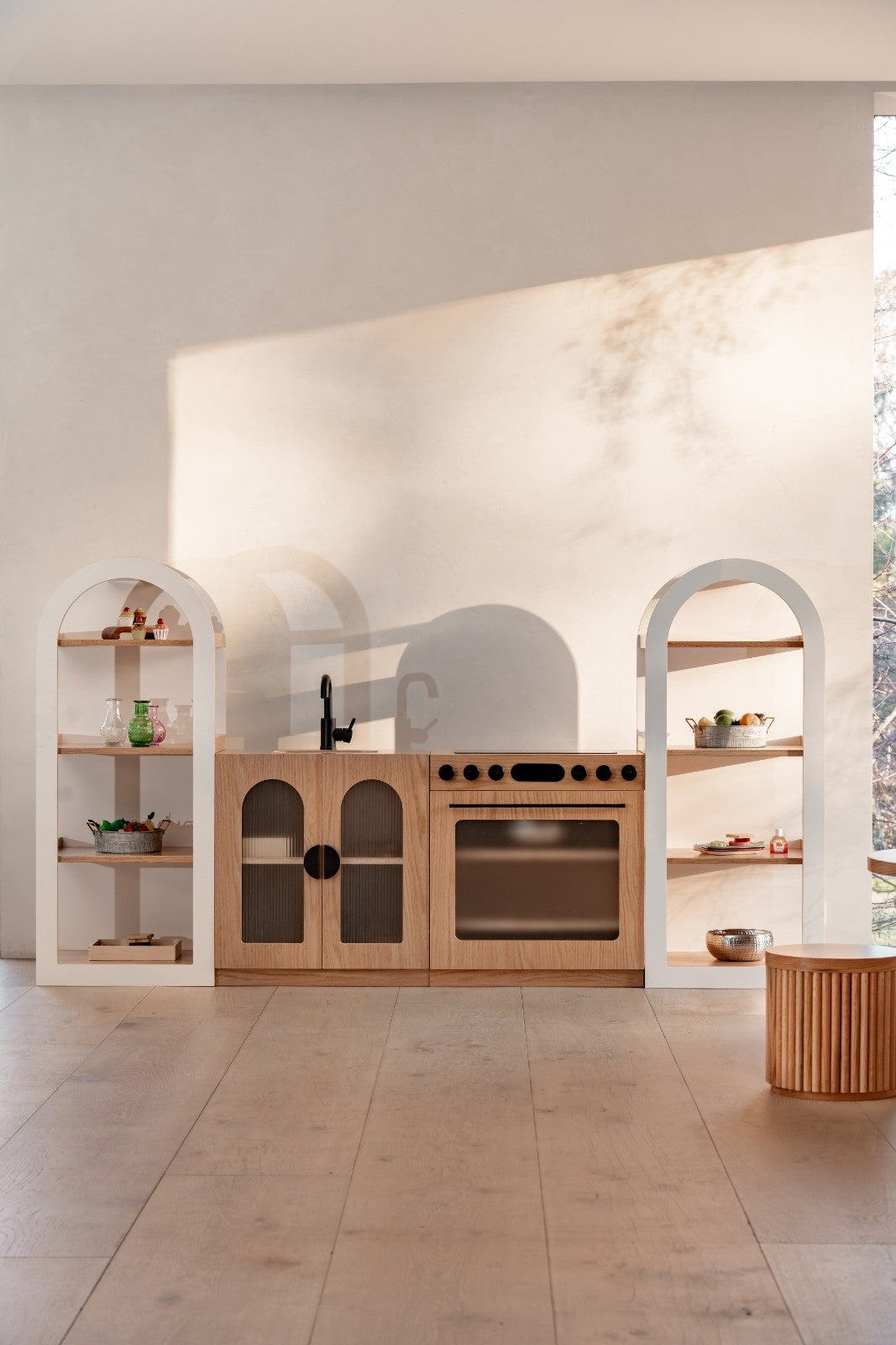 Oak Fluted Oven