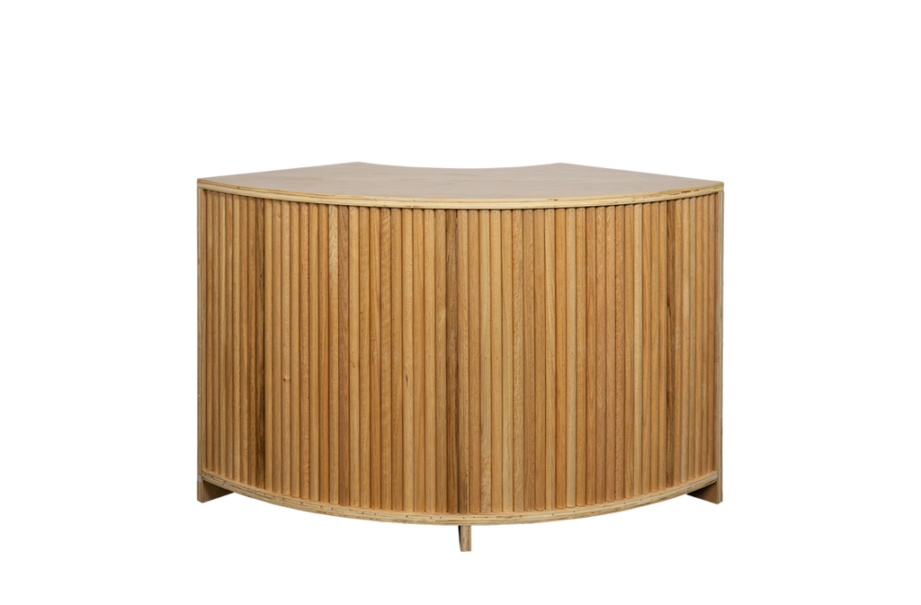 Oak Fluted Corner