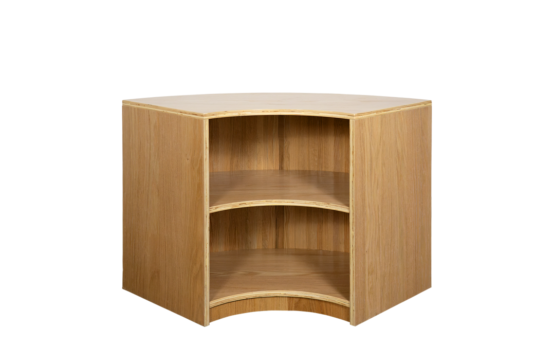 Oak Fluted Corner
