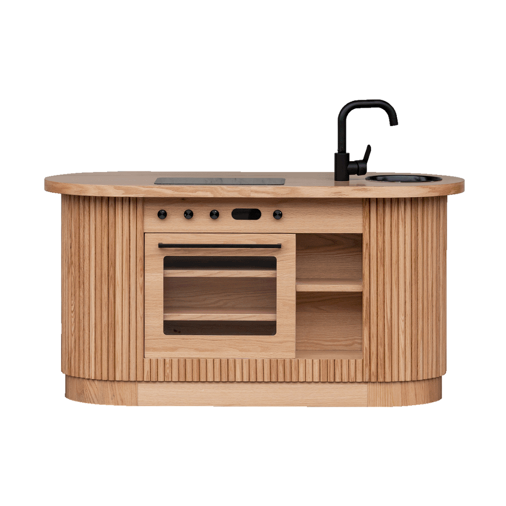 Oak Fluted Oval Kitchen