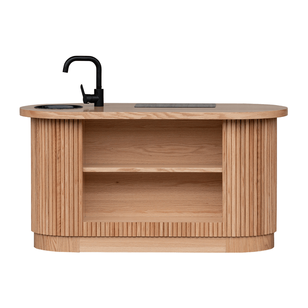 Oak Fluted Oval Kitchen