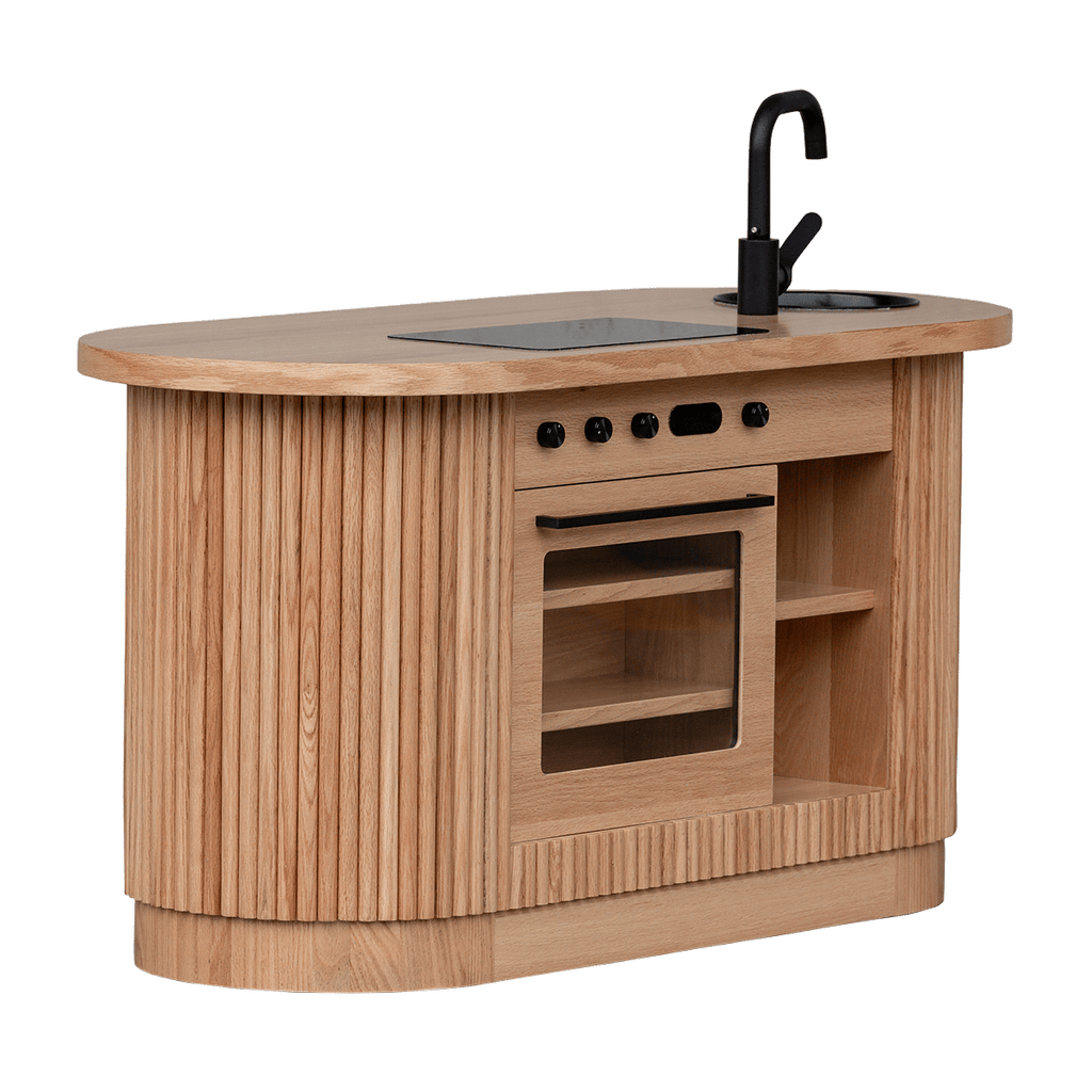 Oak Fluted Oval Kitchen