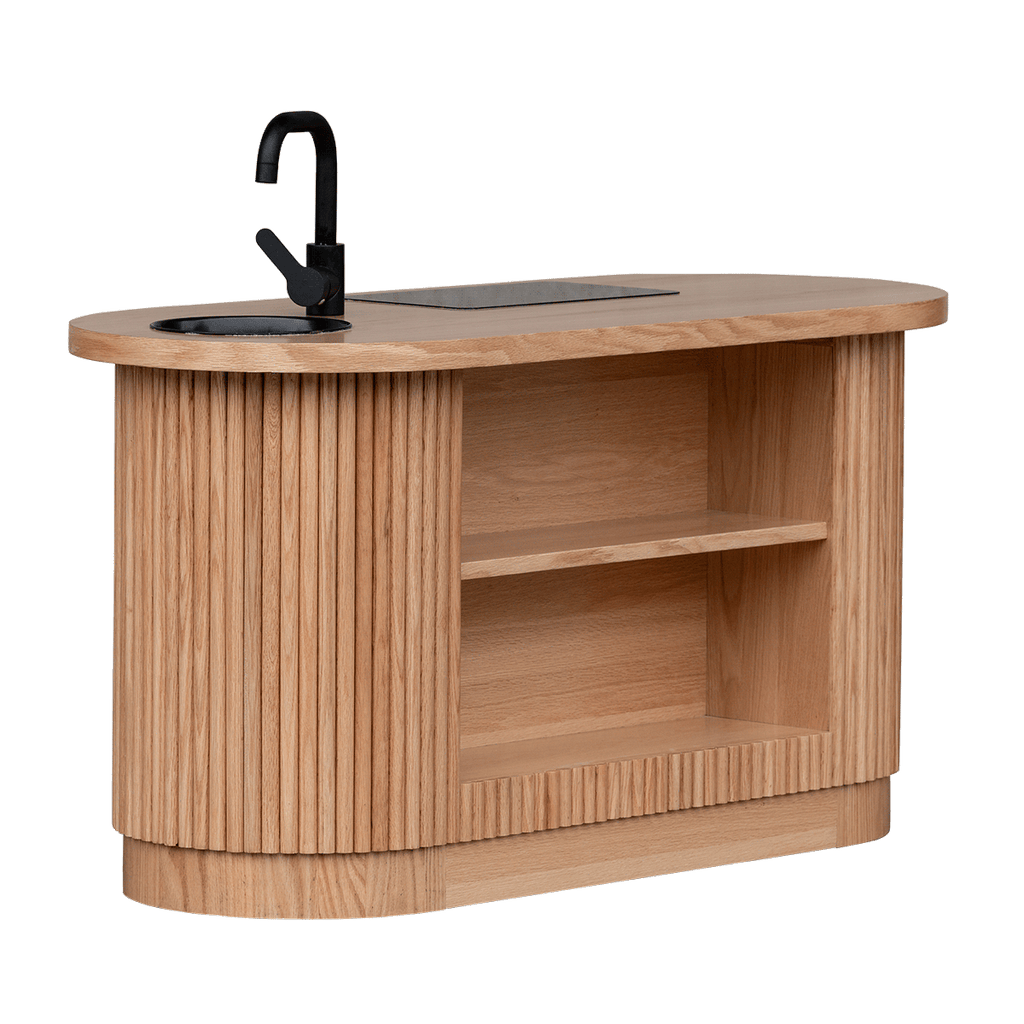 Oak Fluted Oval Kitchen