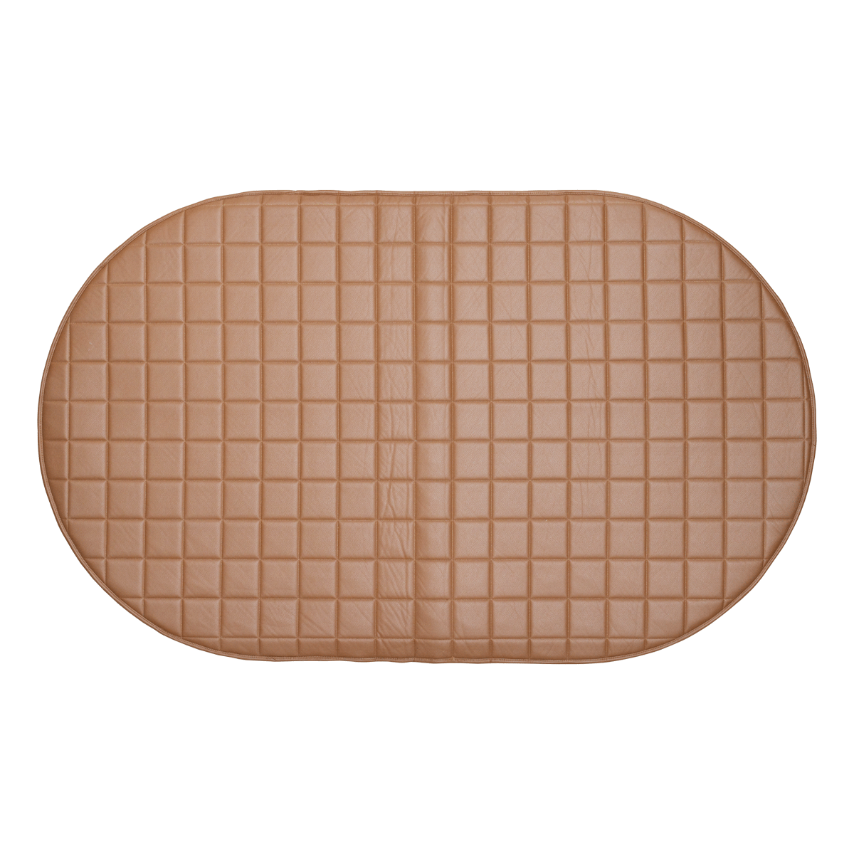 Oval Quilted Playmat – Tan
