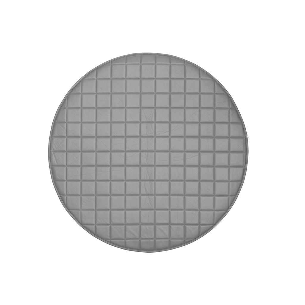 Round Quilted Playmat – Grey