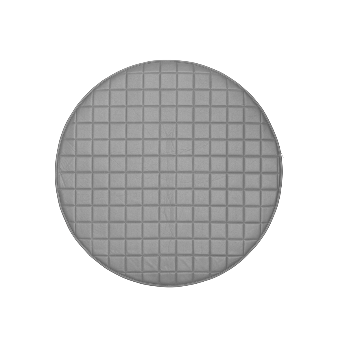 Round Quilted Playmat – Grey