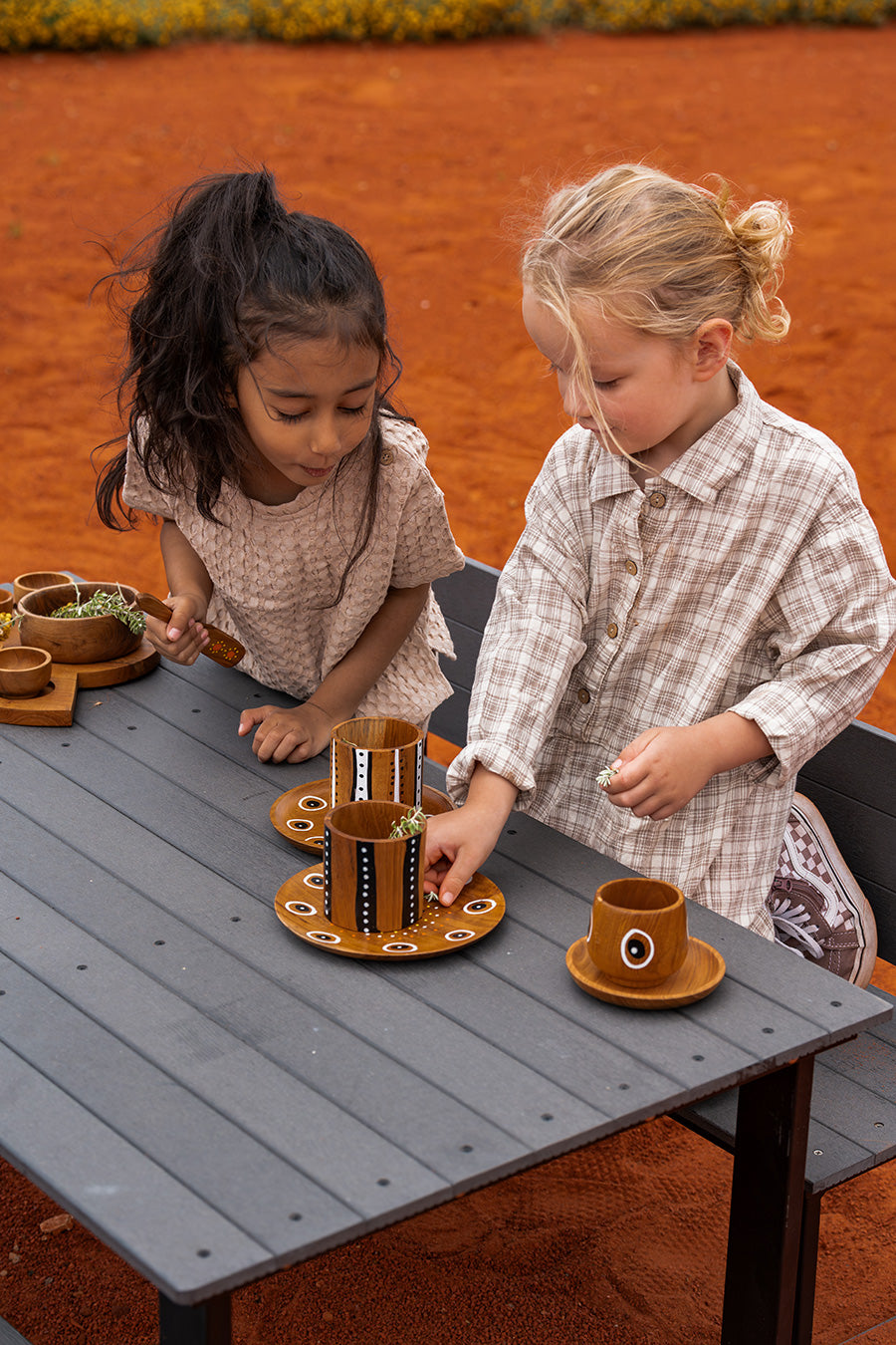 U-Frame Rectangle Table & Benches
