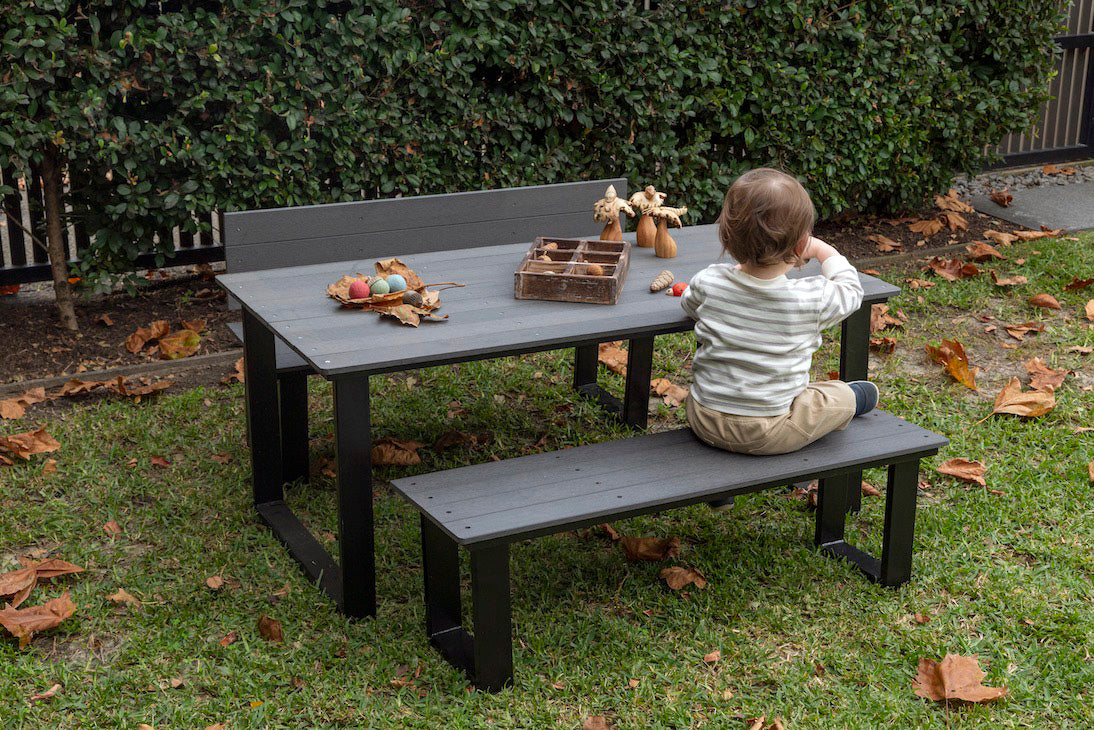 U-Frame Rectangle Table & Benches