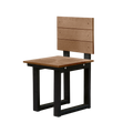 Jarrah U-Frame Outdoor Chairs 2pc