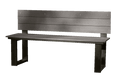 Outdoor U-Frame Benches With Back 2pc