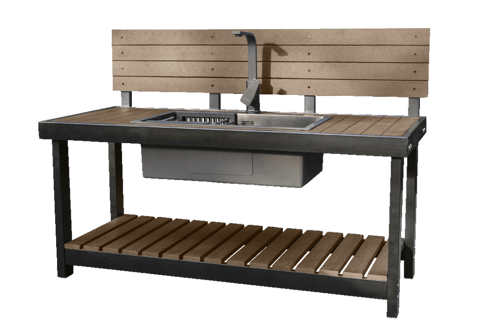 Jarrah Outdoor Mud Kitchen with Backboard