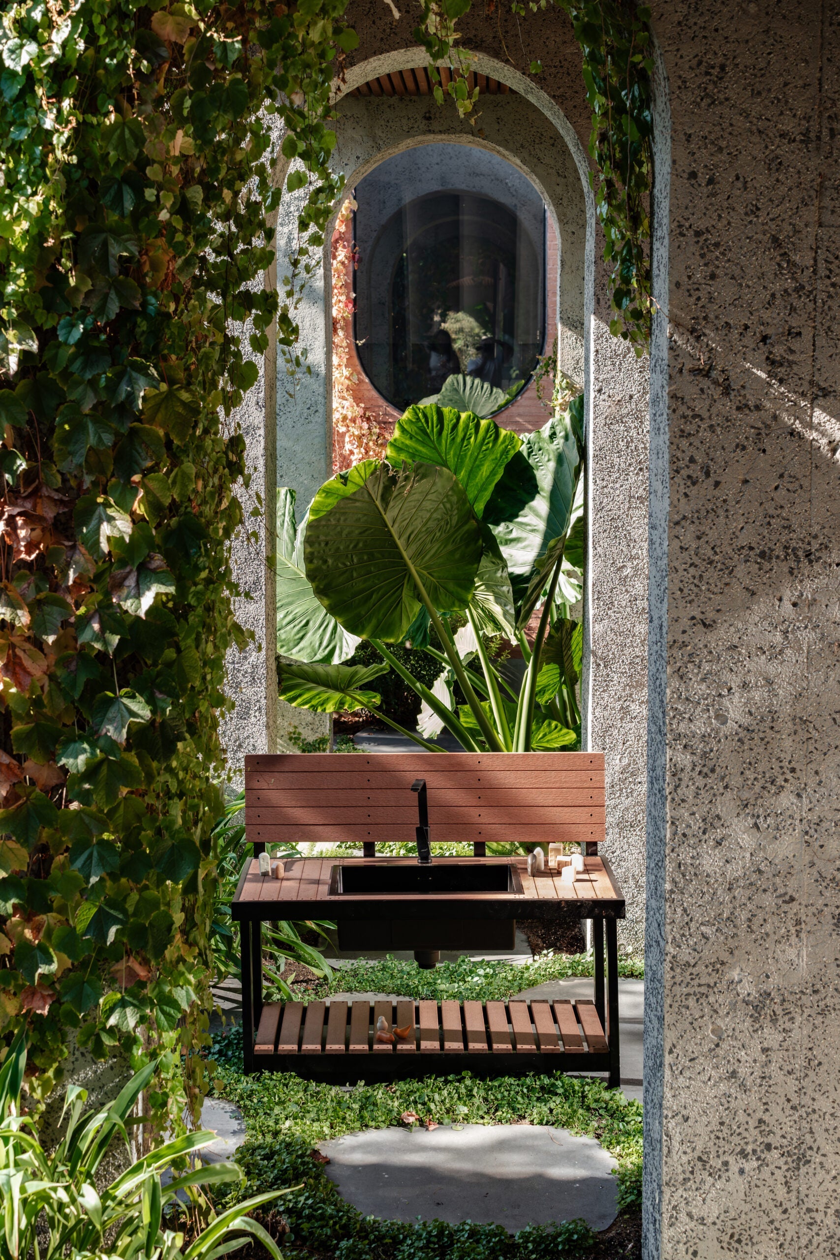 Jarrah Outdoor Mud Kitchen with Backboard