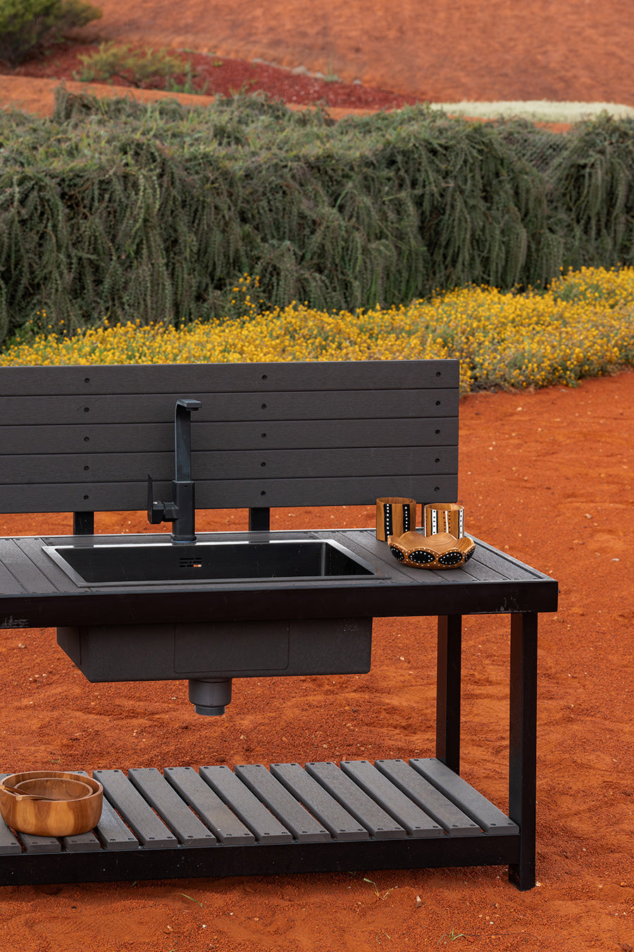 Mud Kitchen With Backboard