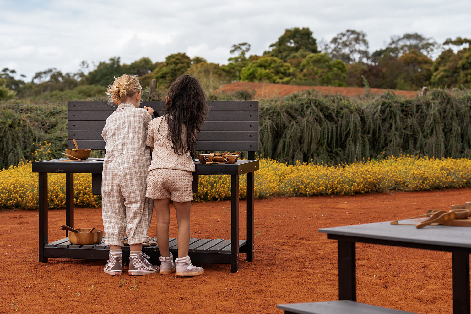 Mud Kitchen With Backboard