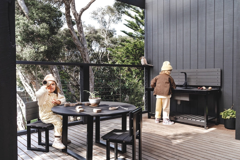 Mud Kitchen With Backboard