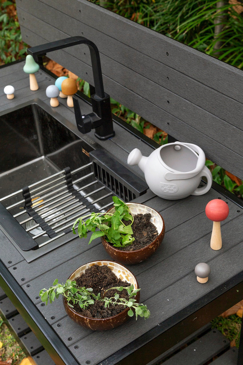 Mud Kitchen With Backboard