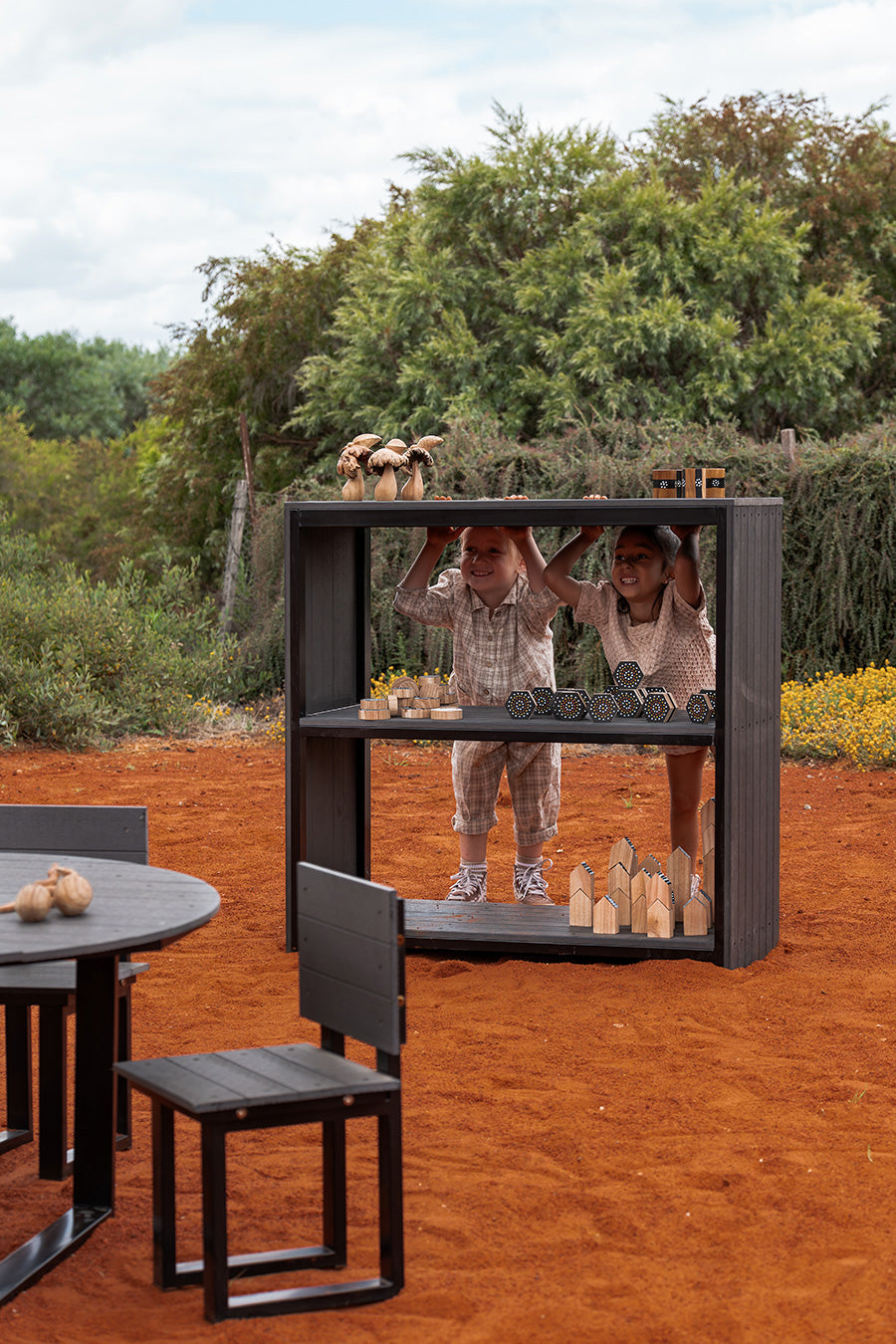 Outdoor Storage Shelf Charcoal