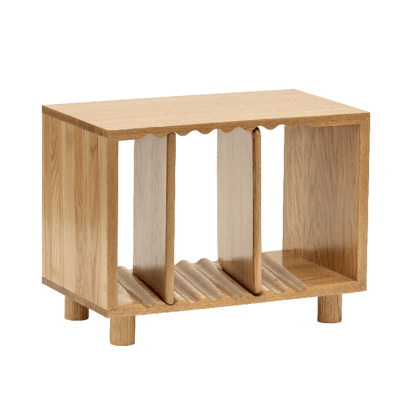 Oak Wave Book Stand