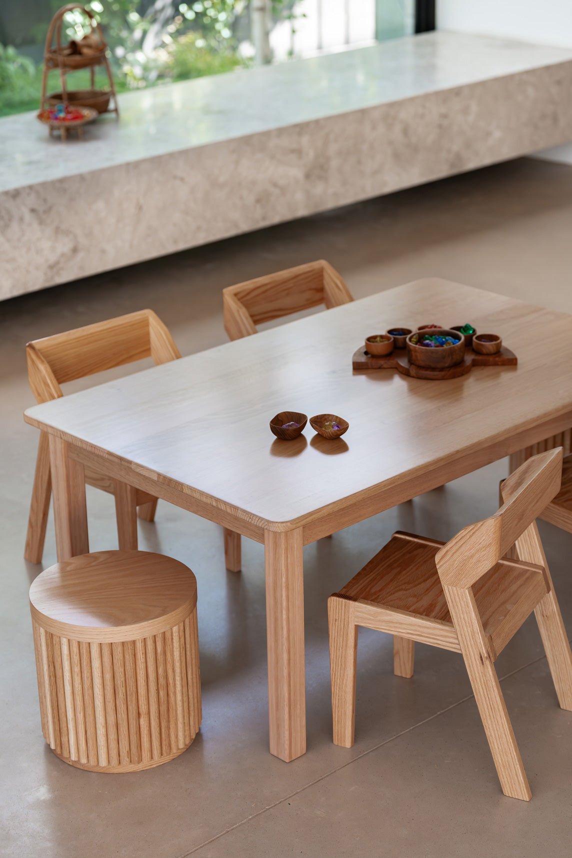 Tas Oak Hardwood Rectangle Table 1200x23.6 in