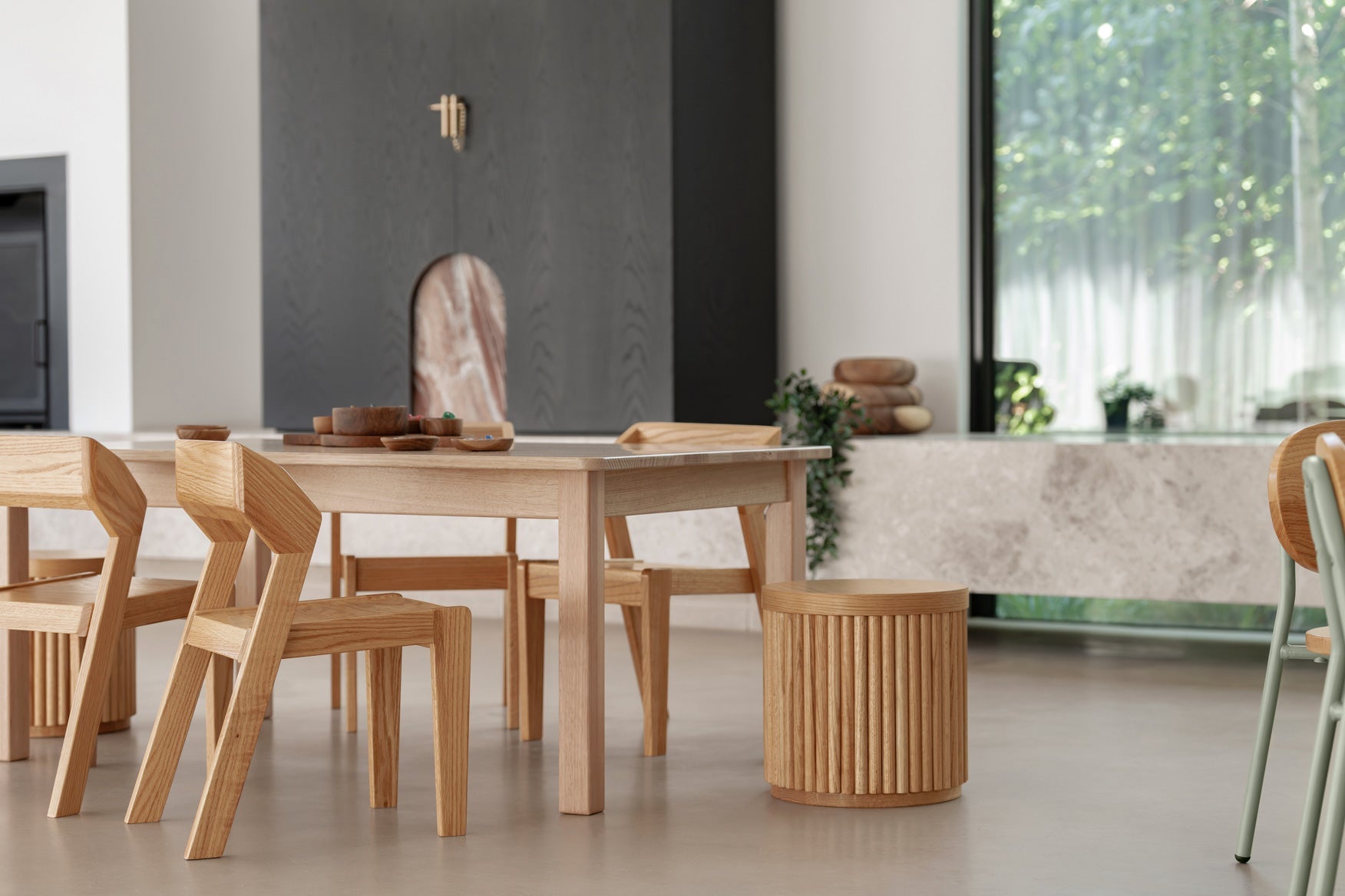 Tas Oak Hardwood Rectangle Table 1200x29.5 in