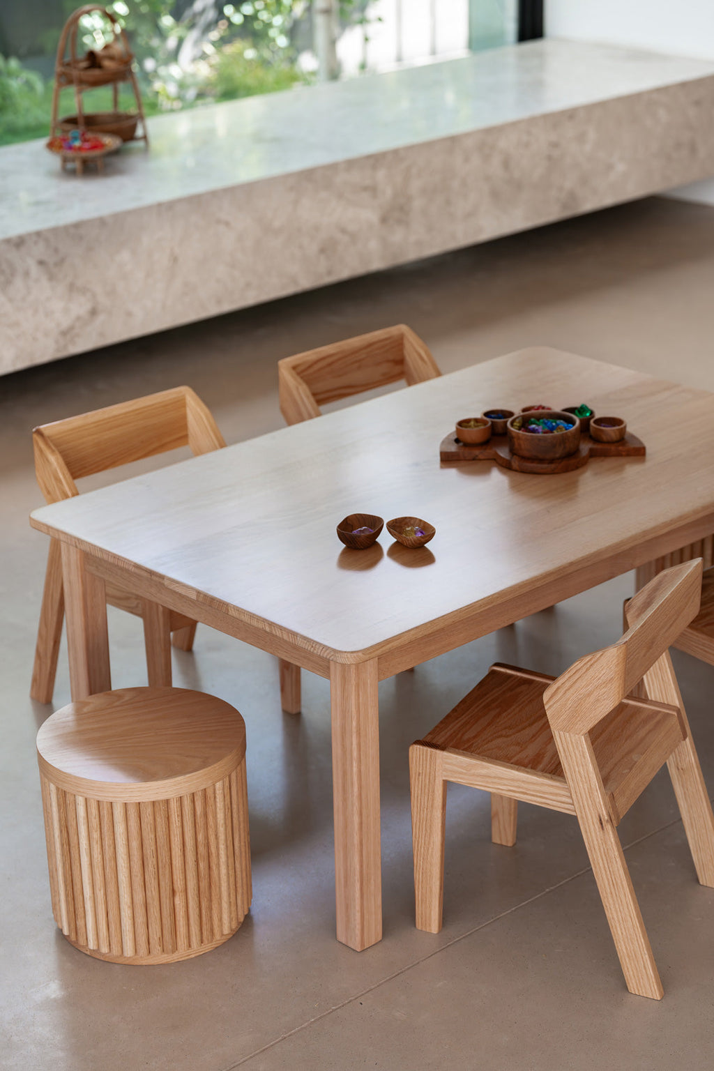 Tas Oak Hardwood Rectangle Table 1200x29.5 in