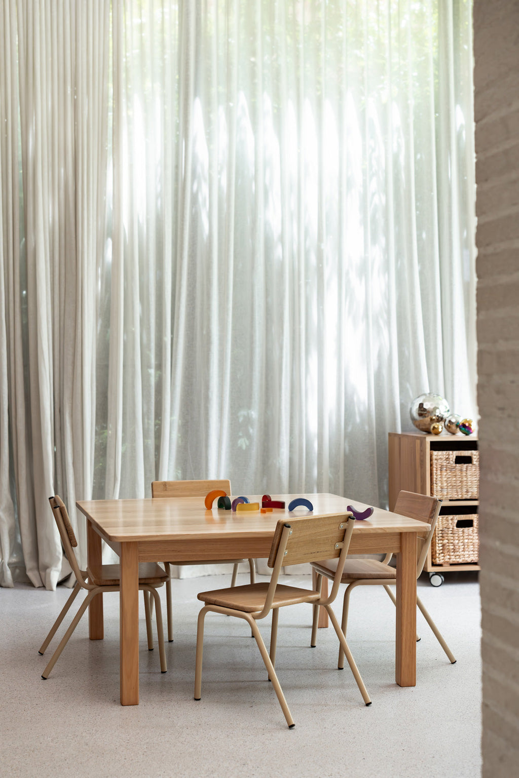 Tas Oak Hardwood Square Table