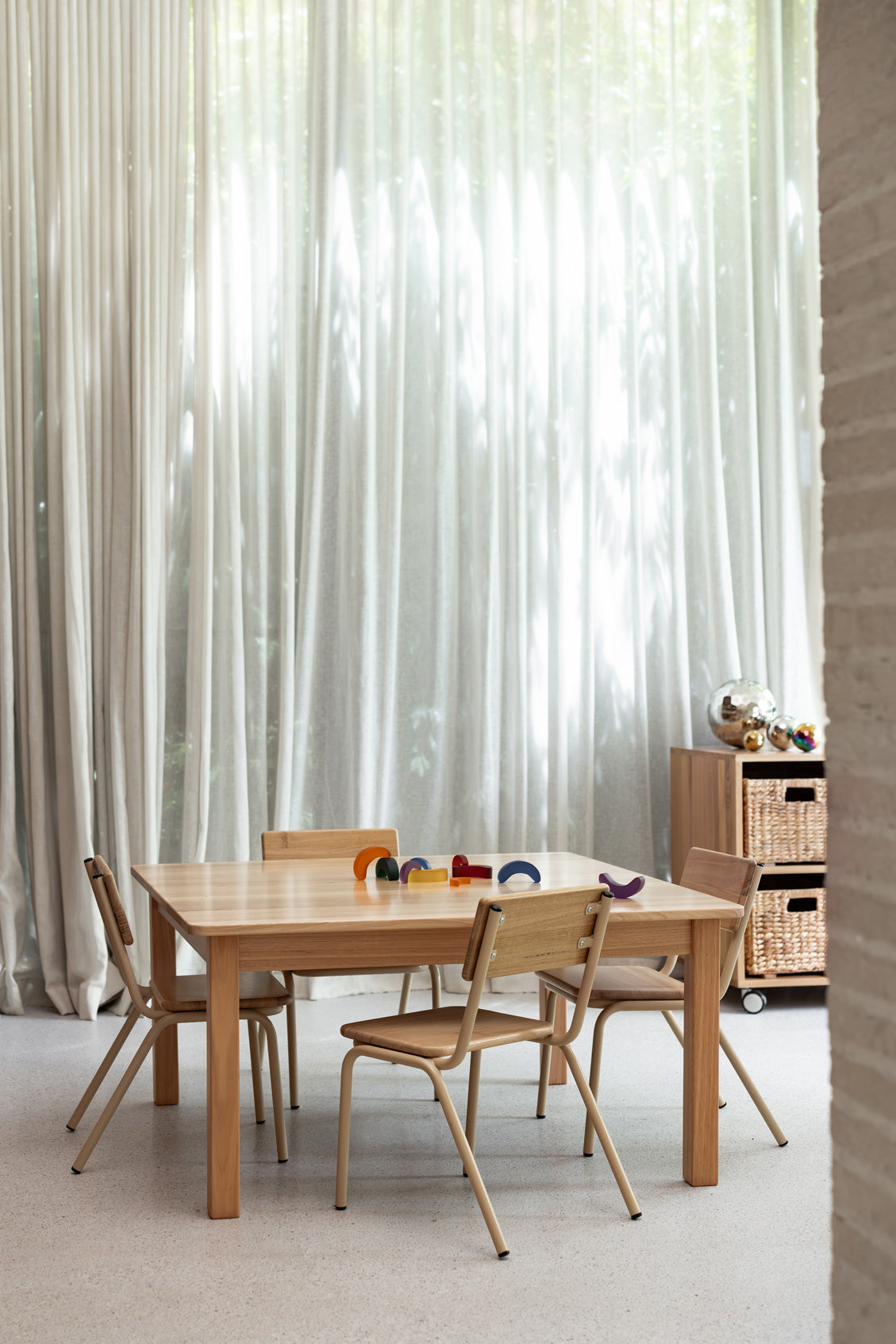 Tas Oak Hardwood Square Table