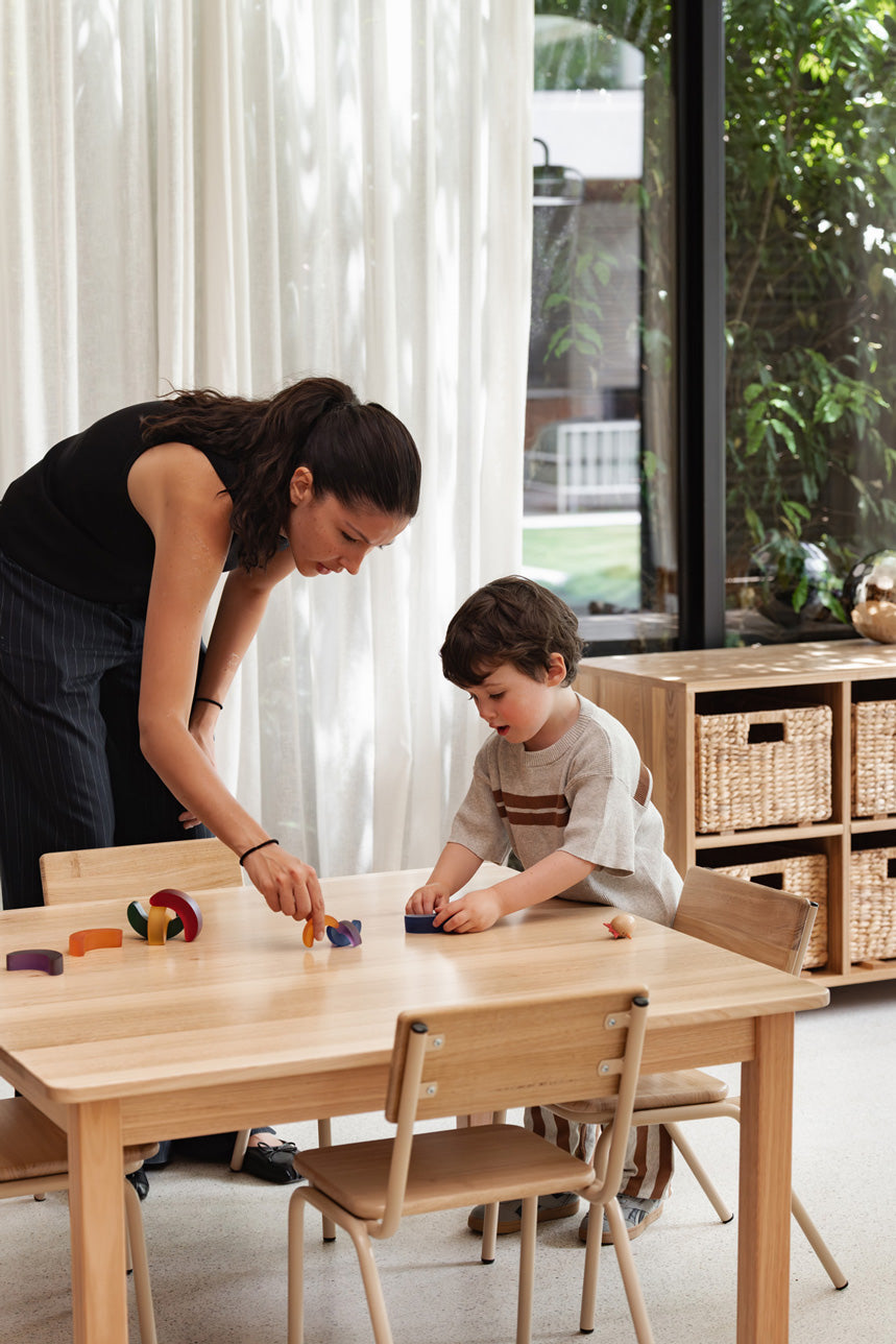 Tas Oak Hardwood Square Table