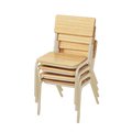 Tas Oak Hardwood Stackable Chair