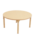 Round Adjustable Kids Classroom Table – 36" Diameter, 13" to 17" Height