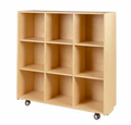 Birchwood nine-hole cubby, natural finish
