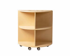 Birchwood adaptable semi-corner shelf, tall height, natural finish