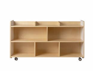 Birchwood adaptable large block shelf, natural finish